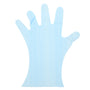 Glove, Revolution Blue Cast Poly, Textured, PF, Small laying flat.