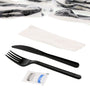 5 Piece Kit Black Medium Heavy Fork-Knife-13