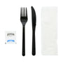 5 Piece Kit Black Medium Heavy Fork-Knife-13