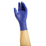 Grape Grip Nitrile Gloves, Exam Grade, Powder-Free, X-Small on hand.