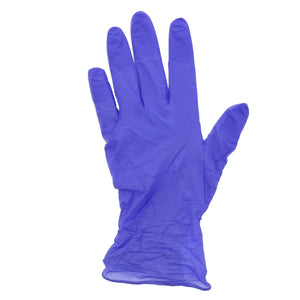 Grape Grip Nitrile Gloves, Exam Grade, Powder-Free, X-Small laying flat.