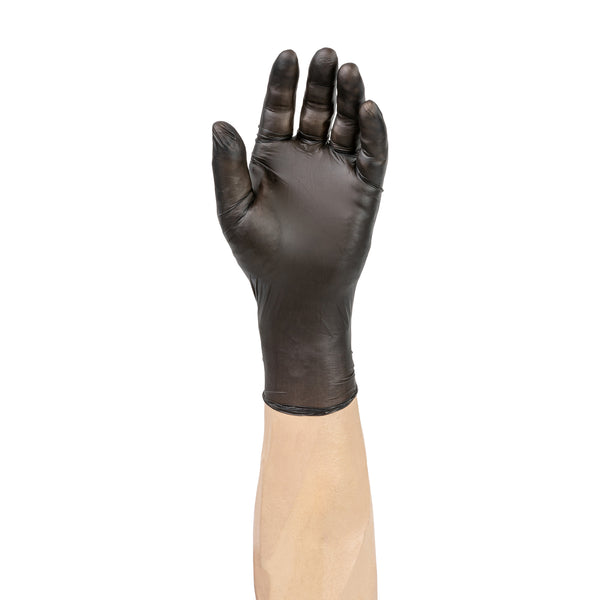 Small Powder-Free Vitrile Vitri-Flex Black Gloves