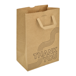 1/6 Eco Handle 70# Kraft Grocery Bags