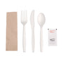 White Heavy CPLA Meal Kits Fork-Spoon-Knife-13