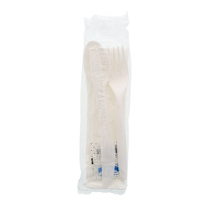 6 Piece Kit White Medium Plus Weight Fork-Teaspoon-Knife-12
