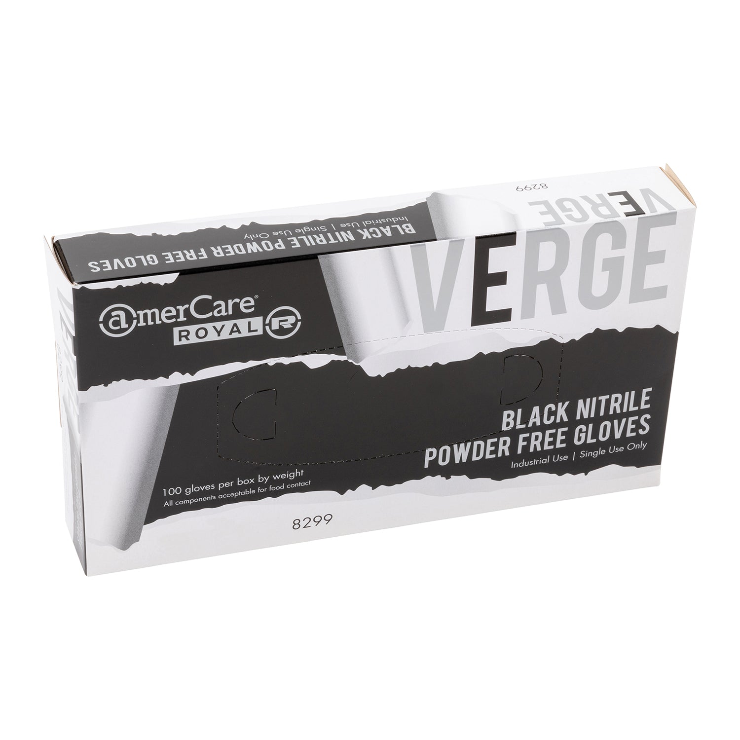 Powder-Free Black Nitrile Verge Gloves