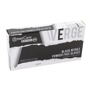 Powder-Free Black Nitrile Verge Gloves