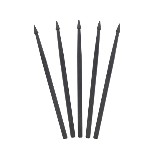 Premium Black Plastic Arrow Picks