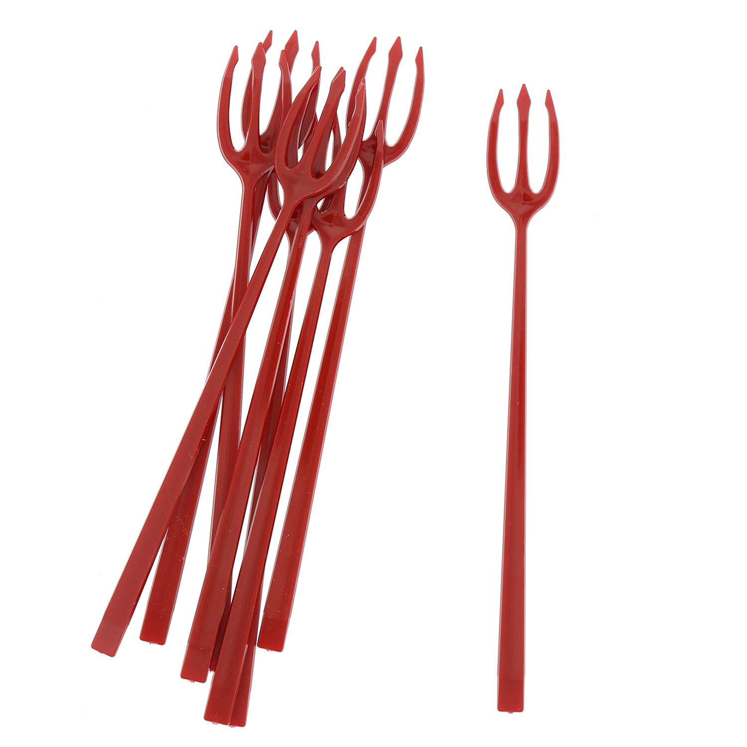 Plastic 3 Prong Red Devil Forks