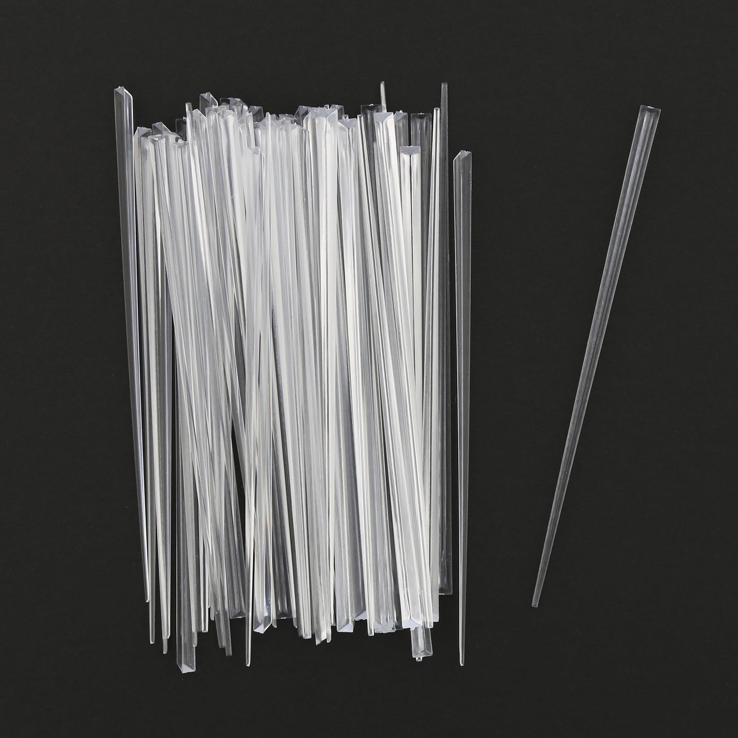 6" Clear Prism Picks