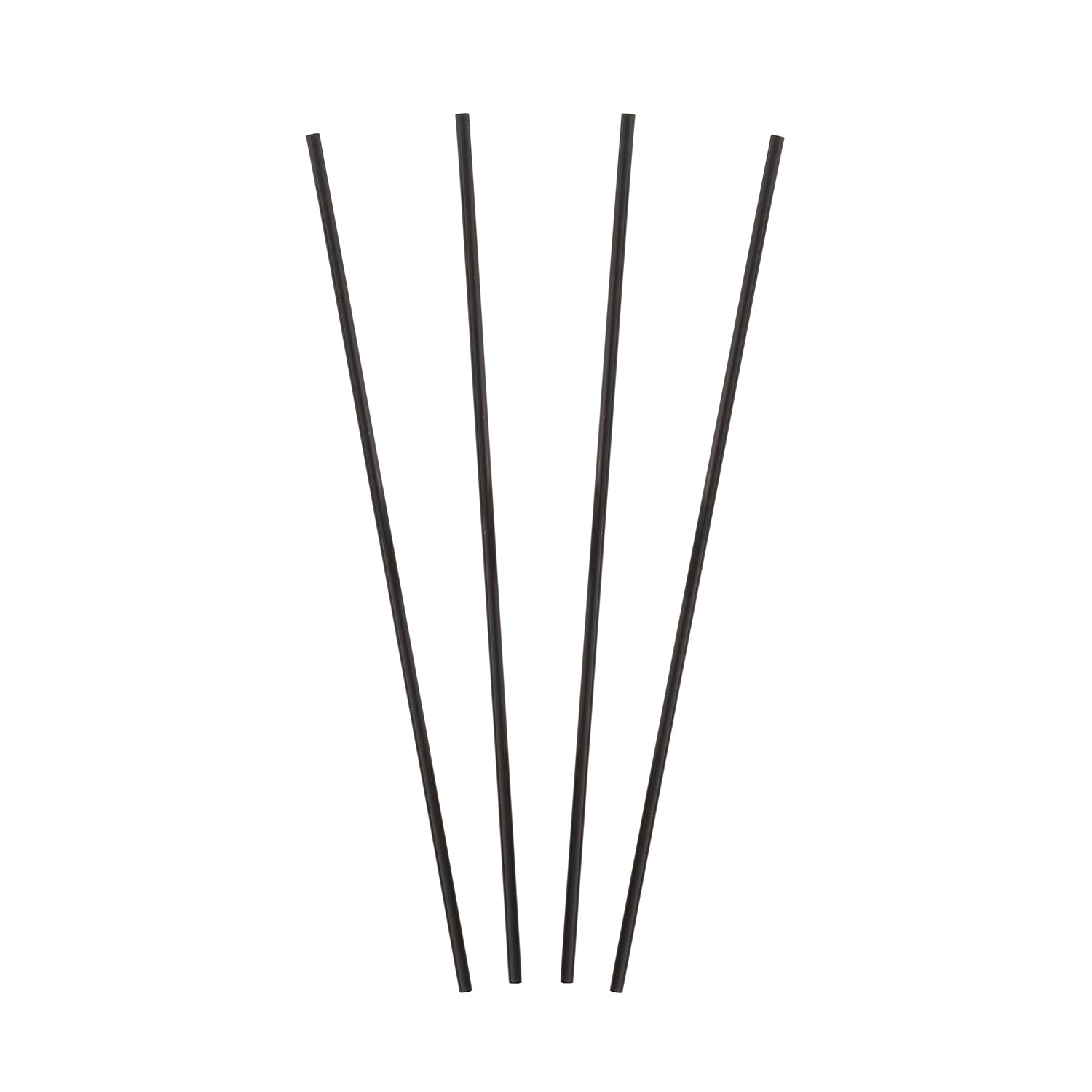 7.5" Black Sip Straws