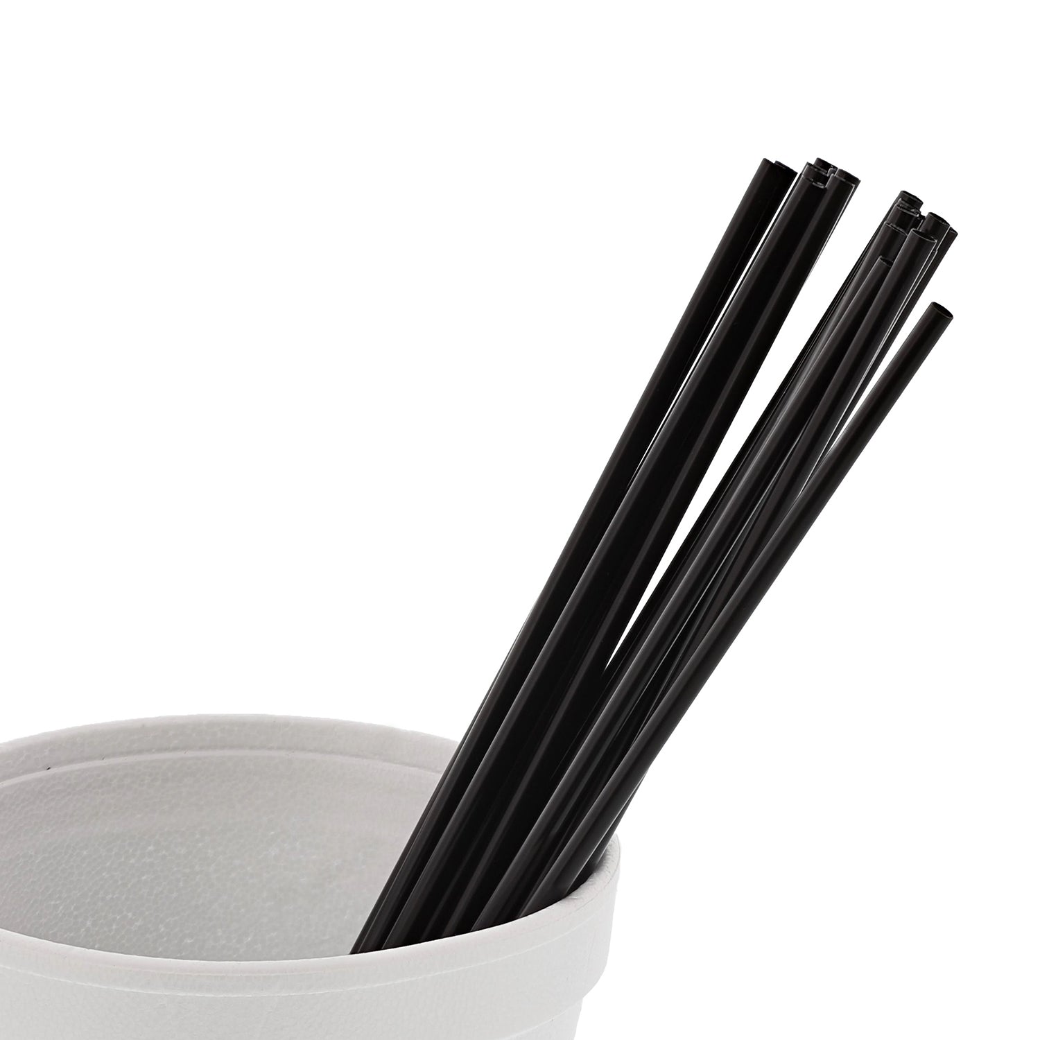 7.5" Black Sip Straws