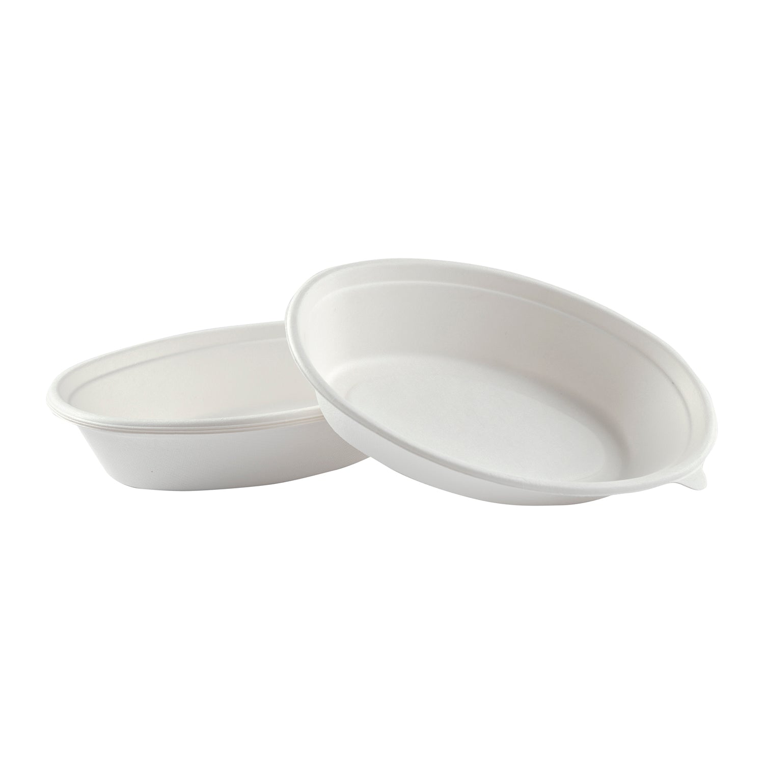 No PFAS added 8" x 5" x 1-5/8" - 20 oz. Oval Bowls, Case of 500
