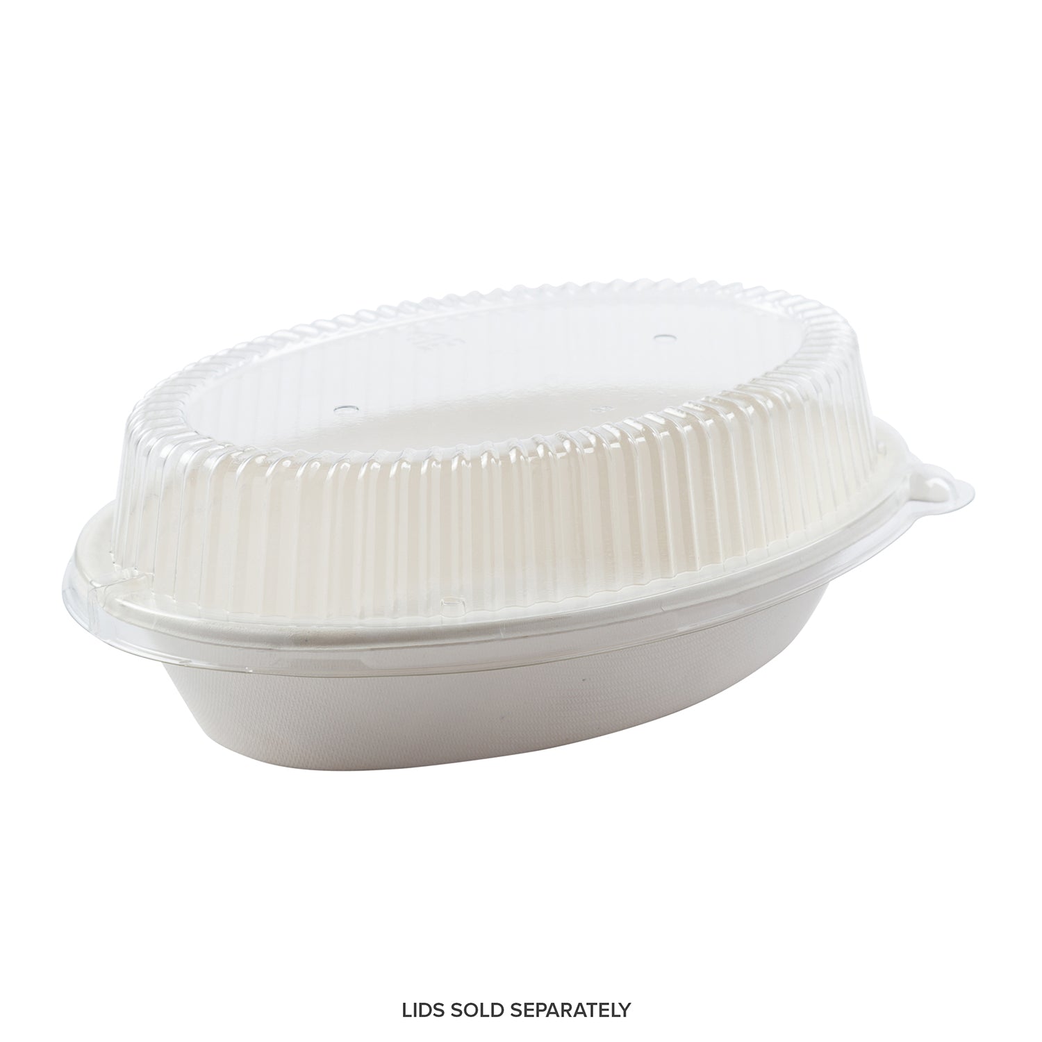No PFAS added 8" x 5" x 1-5/8" - 20 oz. Oval Bowls, Case of 500