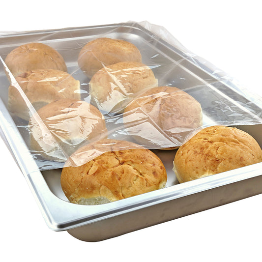 21" x 6" x 35" Low Density Bun Pan Bag with Rolls