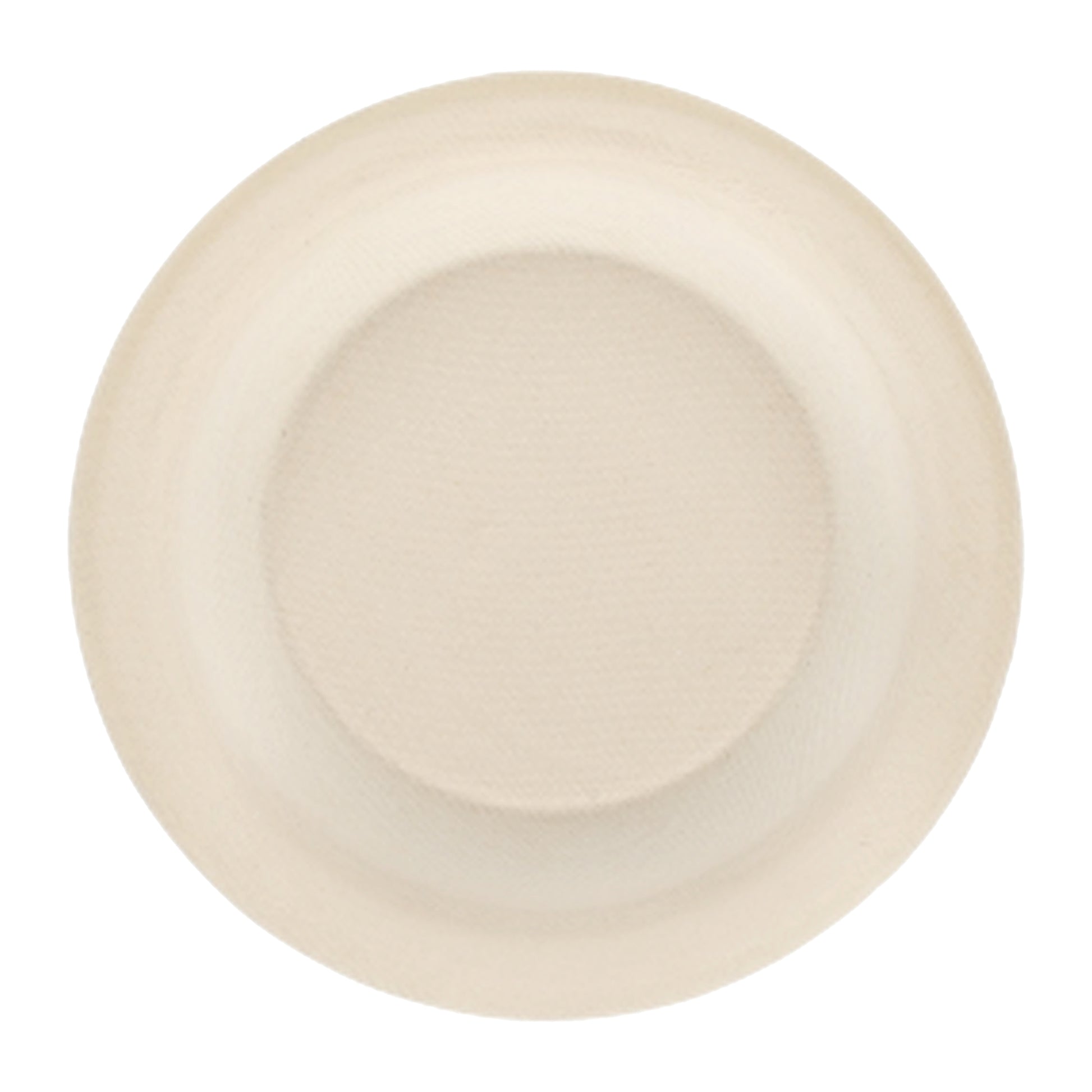 upside-down view of No PFAS added 12 oz. Heavy Molded Fiber Bowls