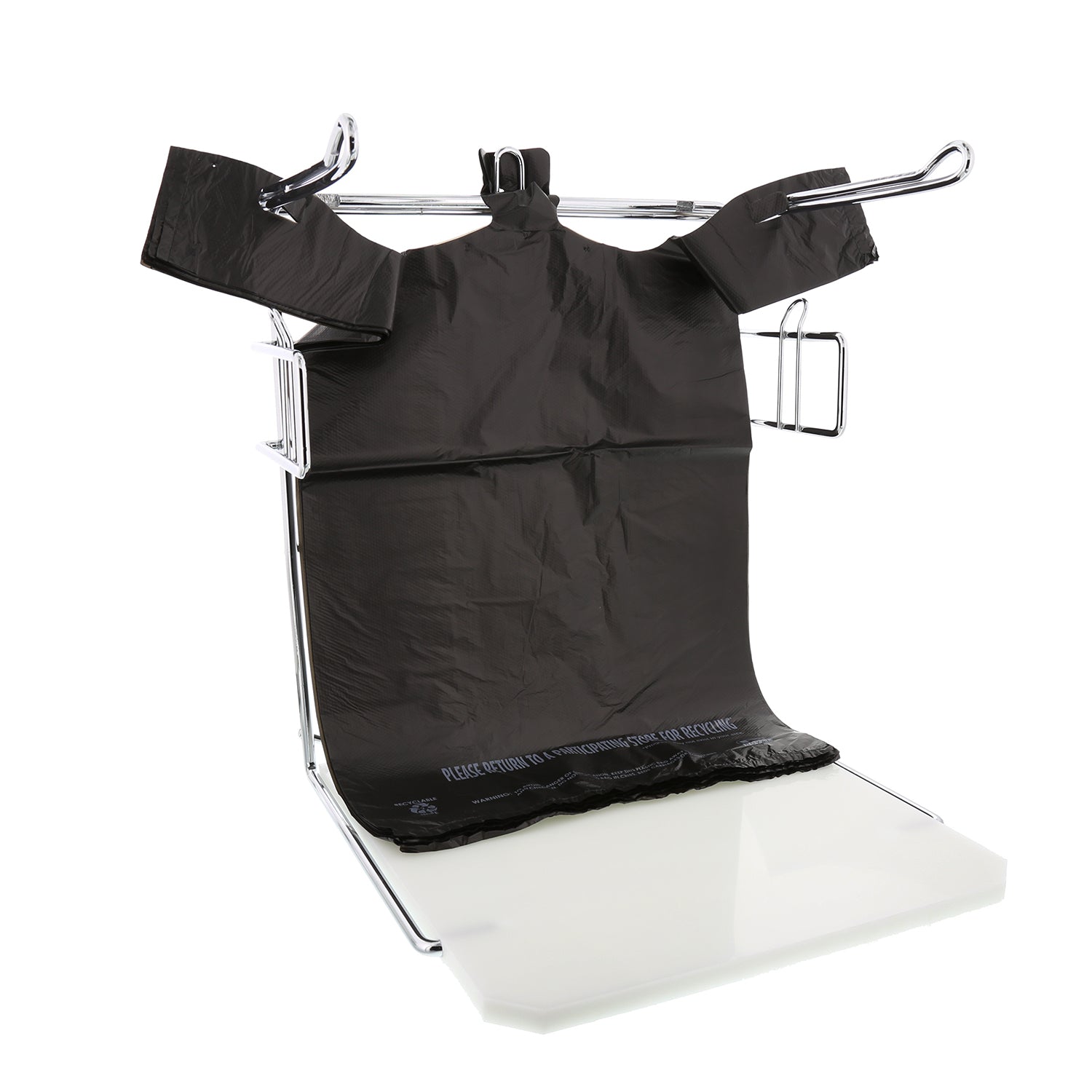 1/6 Plain Black Bags, 11.5" x 6.5" x 21.5" on Rack