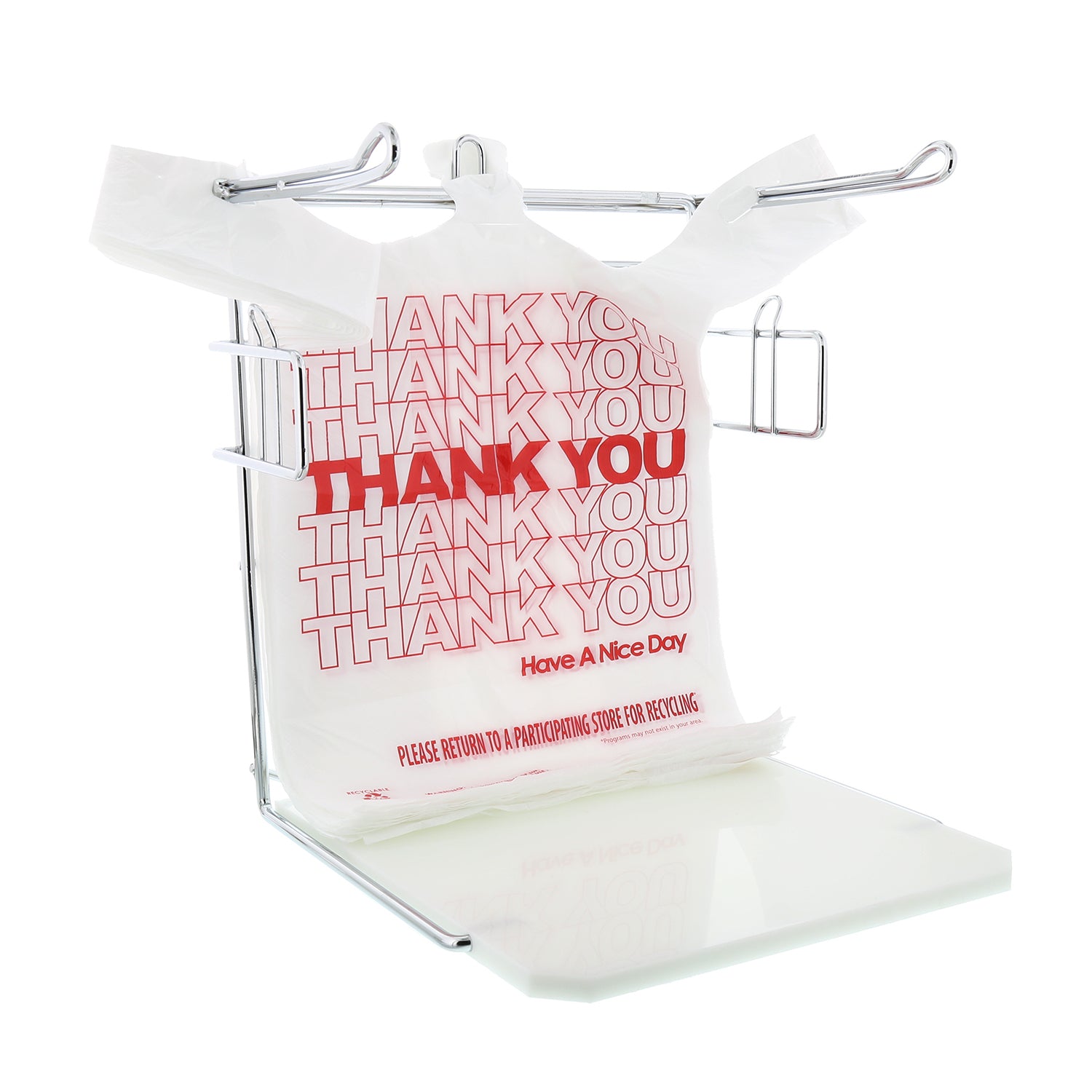 ''☛Thank you ☚″ 11.5X6.5X21.5 T SACK PLASTIC THANK YOU BAGS 1/6 12.5 MIC 1000CT