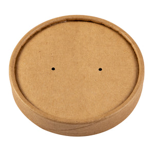 8 and 12 oz Kraft Vented Paper Lid