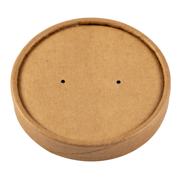 8 and 12 oz Kraft Vented Paper Lid