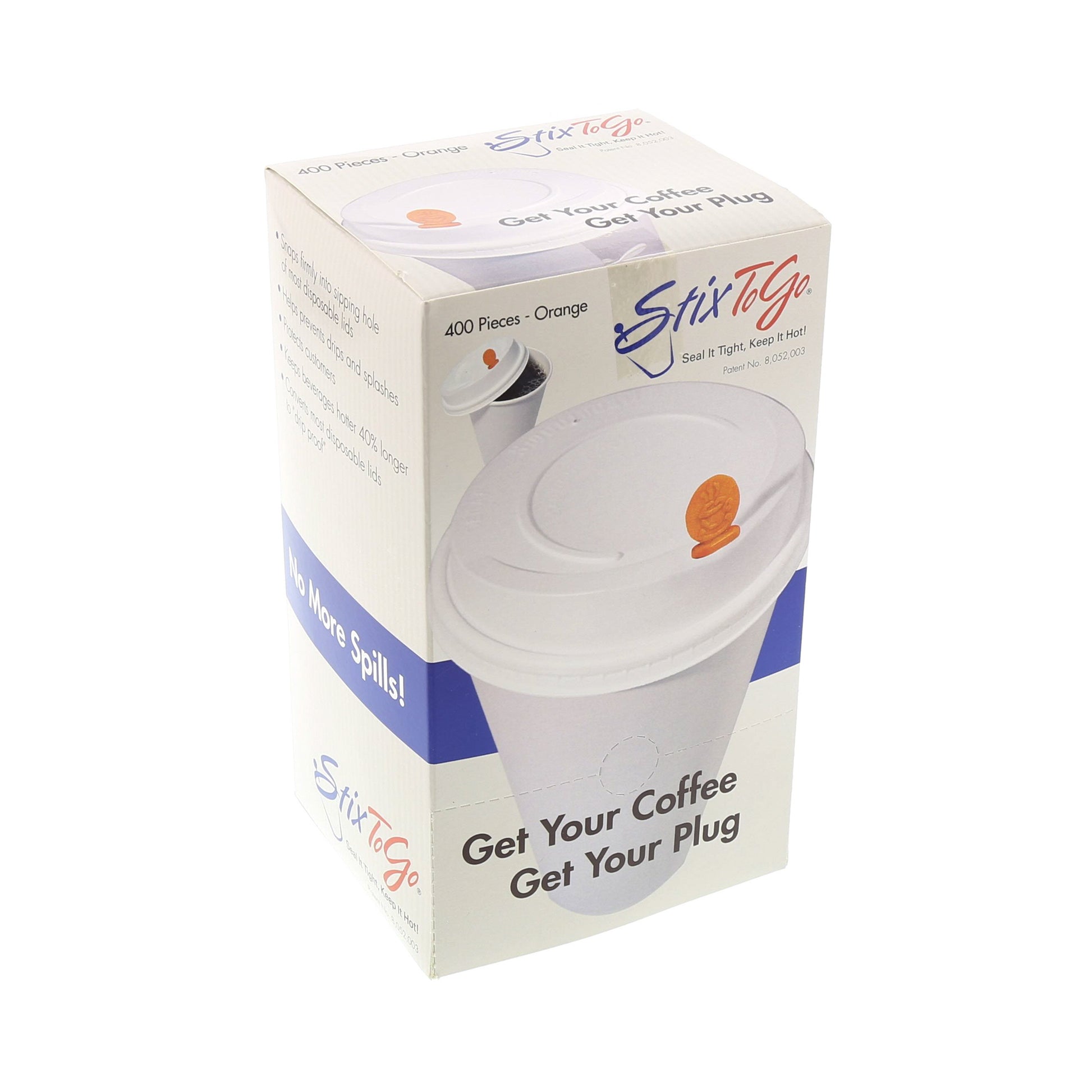 inner box of Orange Circle Beverage Plugs