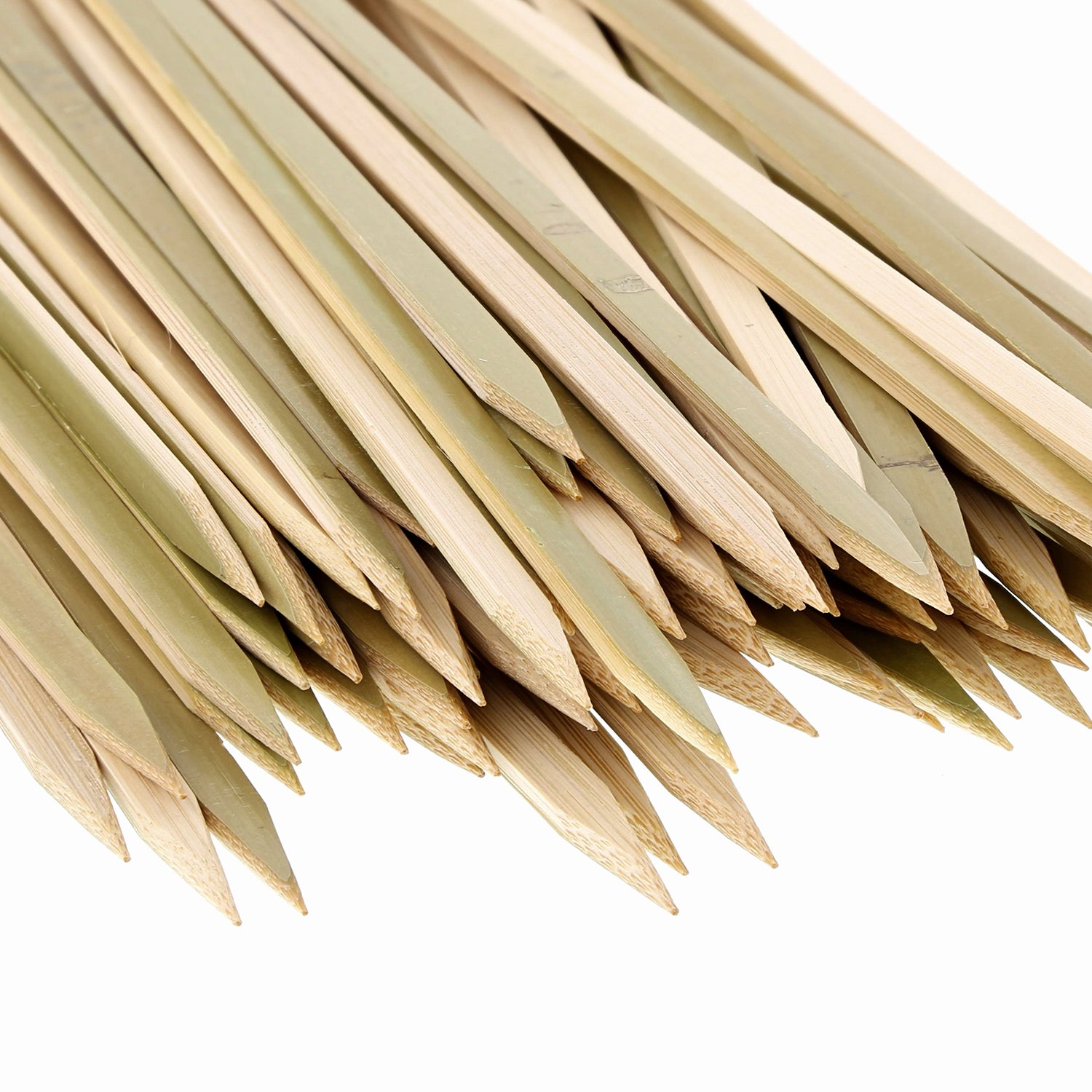 7" Flat Bamboo Skewers - Closeup