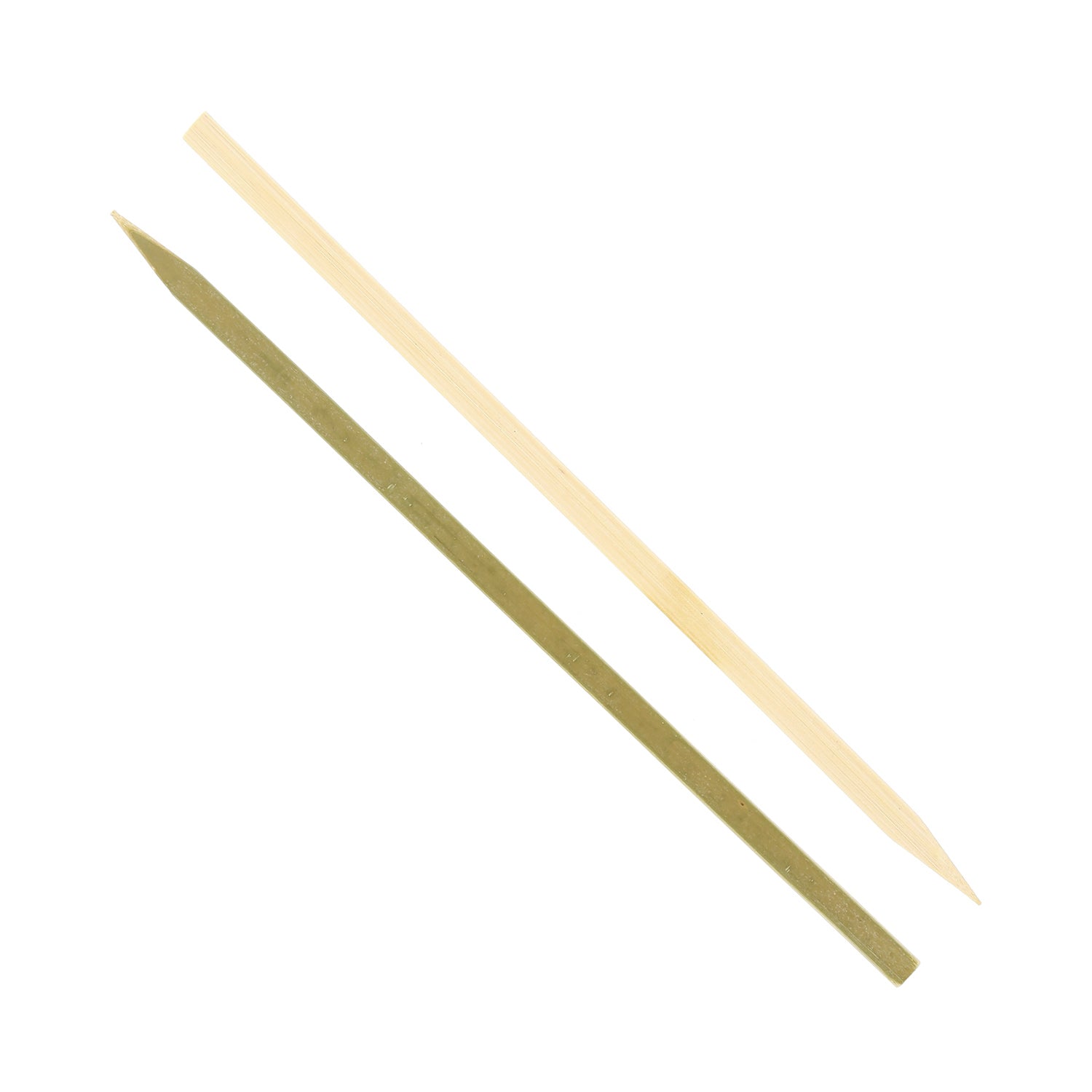 7" Flat Bamboo Skewers - Front and Back