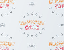 blowout sale banner