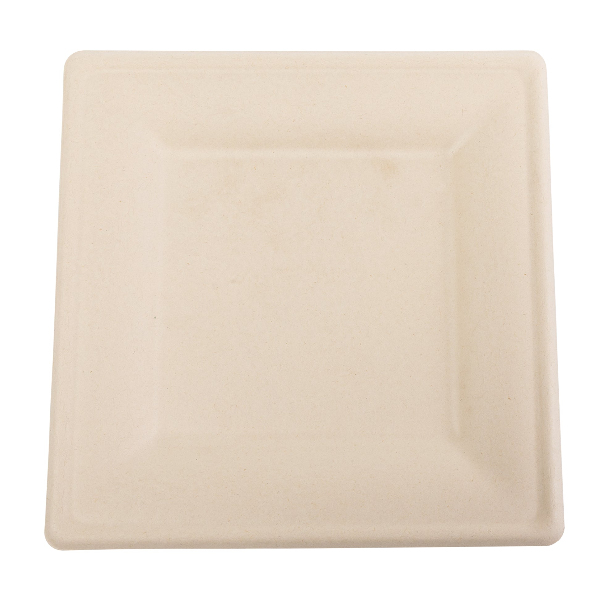 10" square no added pfas molded fiber plate