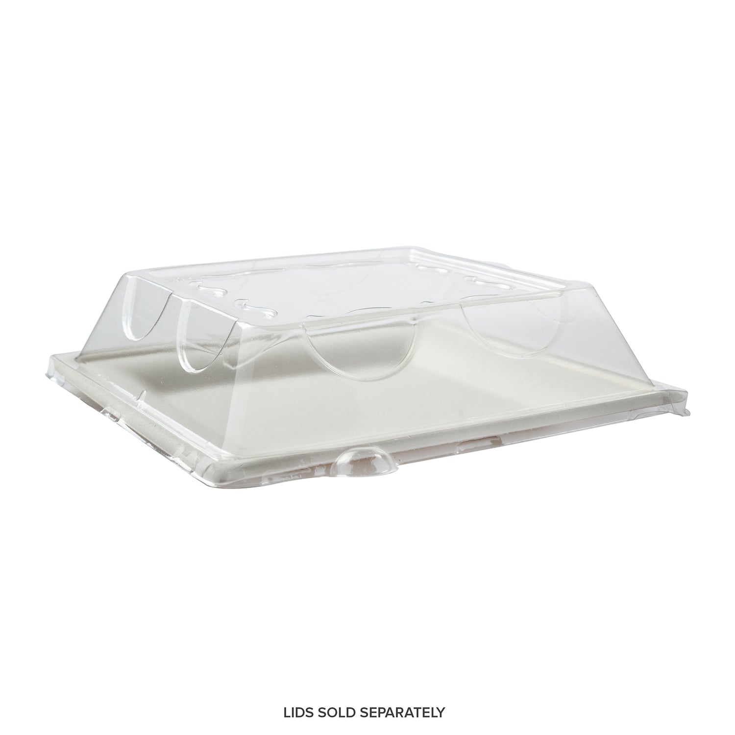No PFAS added 8" Square Heavy Molded Fiber Plates, Case of 500