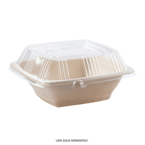 No PFAS added 24 oz. Square Tan Bowls, Case of  300