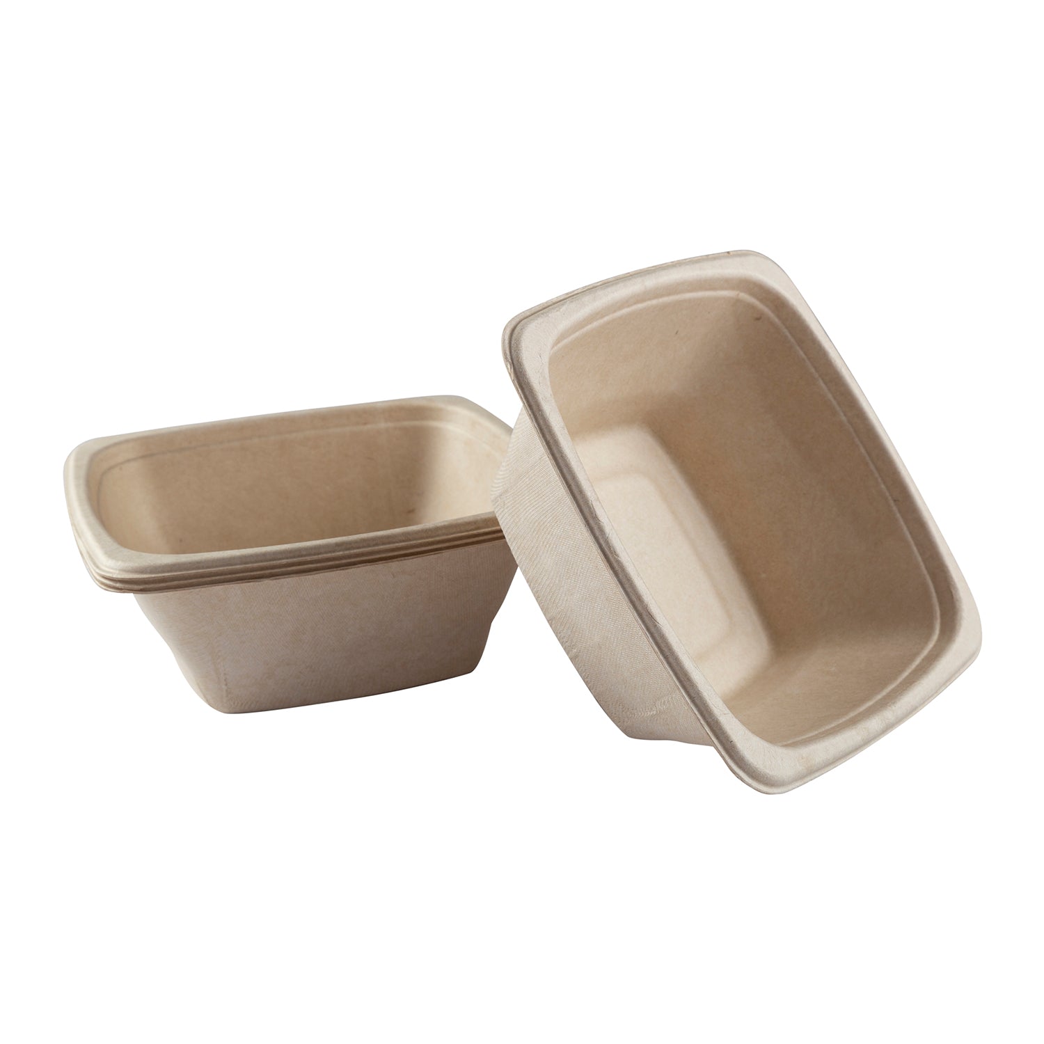 No PFAS added 32 oz. Square Tan Bowls, Case of 300