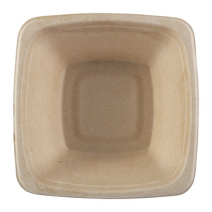No PFAS added 32 oz. Square Tan Bowls, Case of 300