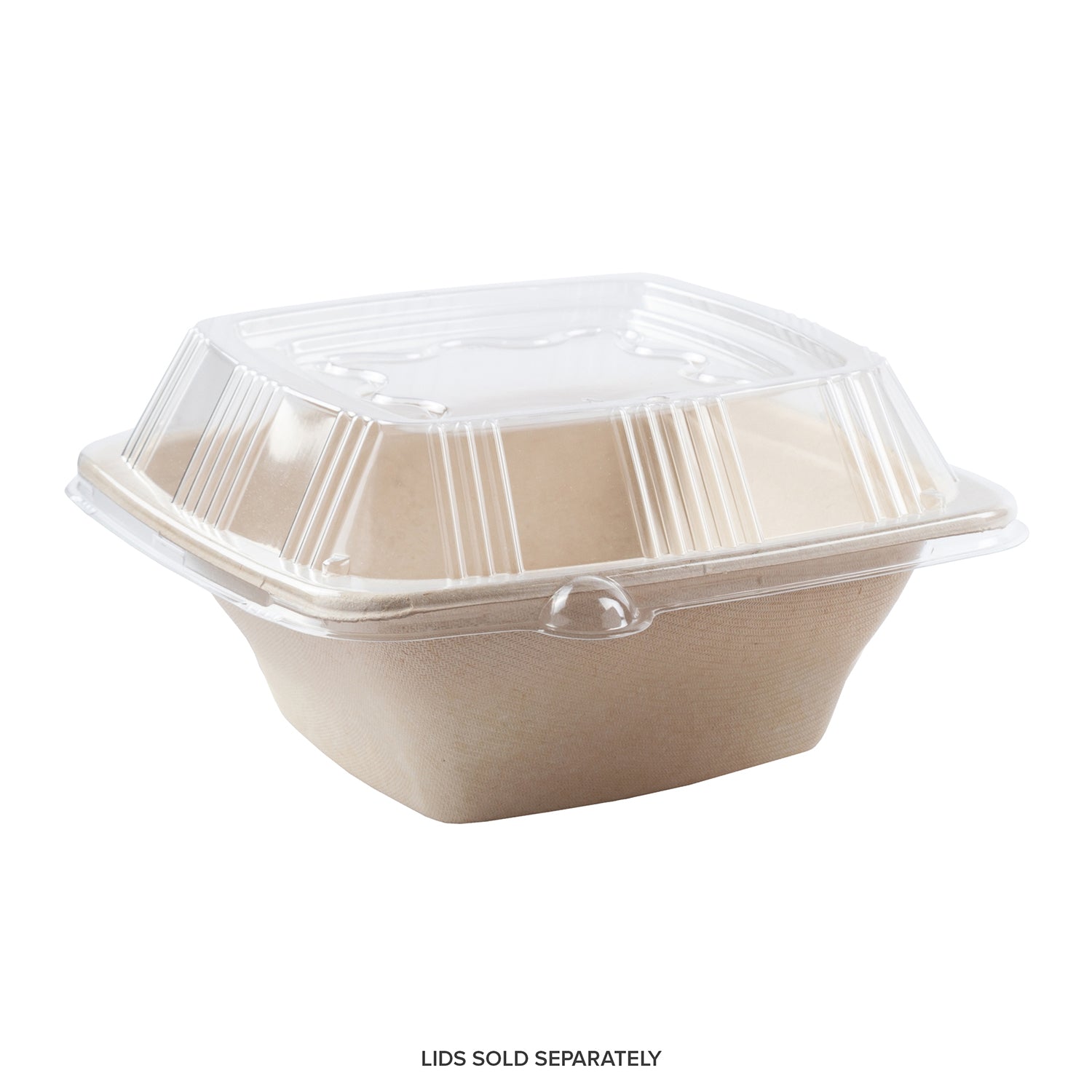 No PFAS added 32 oz. Square Tan Bowls, Case of 300