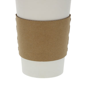 Primeware Kraft Hot Cup Sleeve on Coffee Cup - Close-up