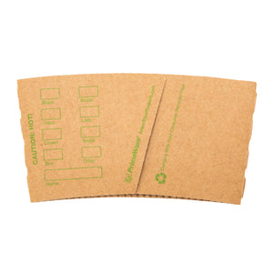 Primeware Kraft Hot Cup Sleeve - Back