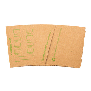Primeware Kraft Hot Cup Sleeve - Back