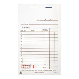 White Carbon Sales Book-2 Part Booked