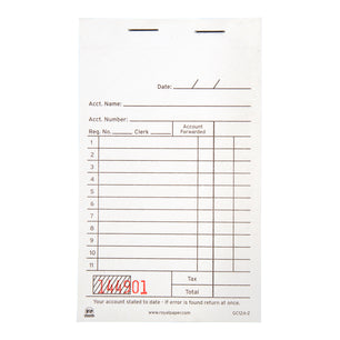 White Carbon Sales Book-2 Part Booked