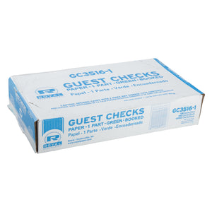 closed case of Green Guest Check-1 Part Booked