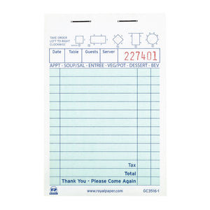 Green Guest Check-1 Part Booked