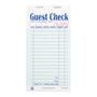 Green Carbonless Guest Check-2 Part Booked