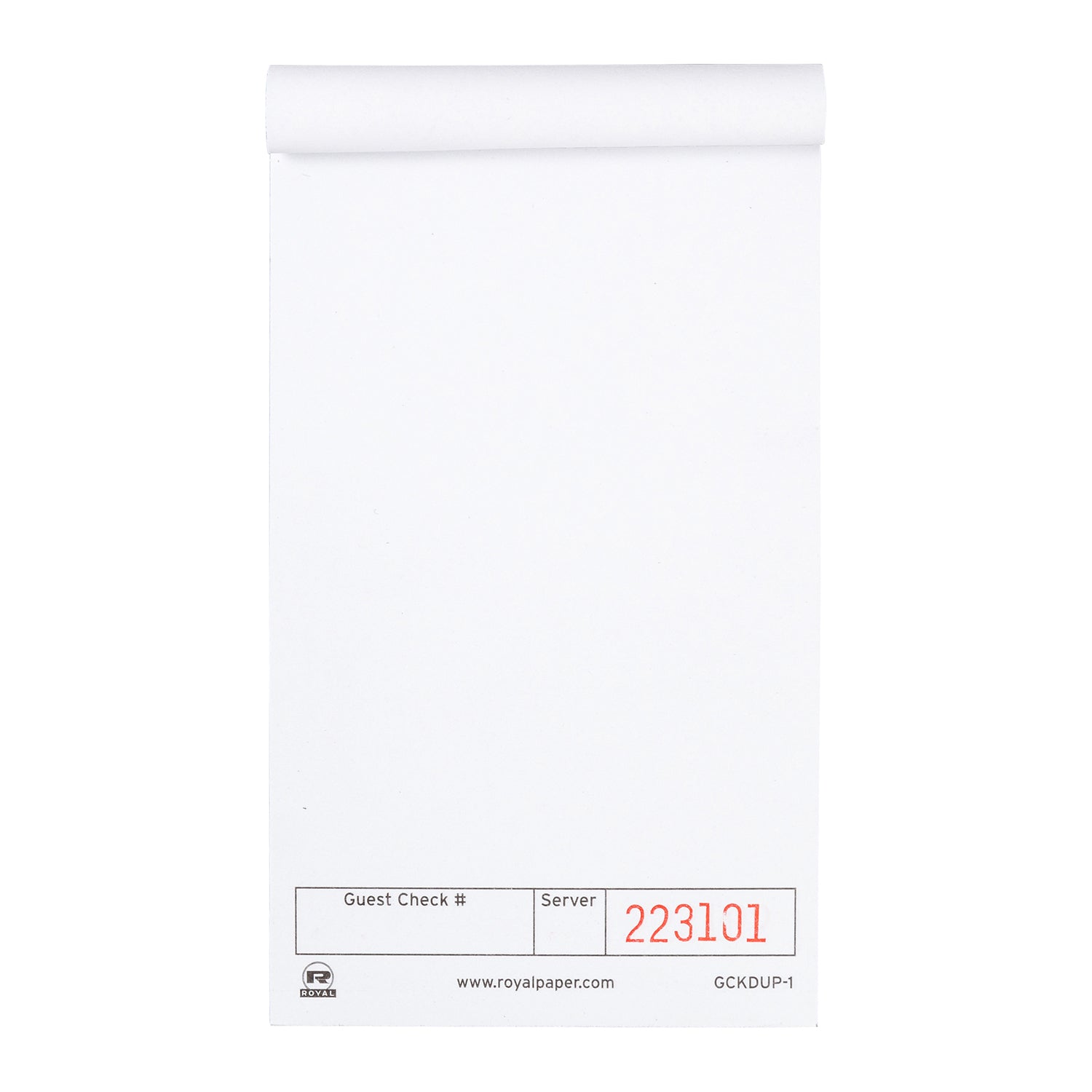 White Guest Check-1 Part Booked