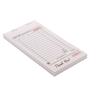 White Guest Checks-1 Part Booked