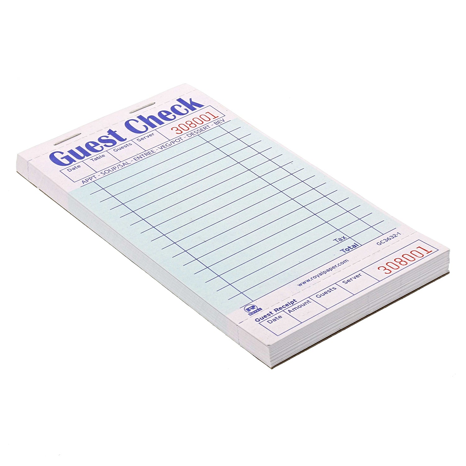 Green Guest Check-1 Part Booked