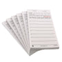White Server Pad Paper-1 Part Booked Stacked