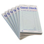 Green Carbonless Guest Checks-2 Part Booked Stacked