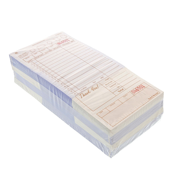 Tan Carbonless Guest Checks-2 Part Loose Package