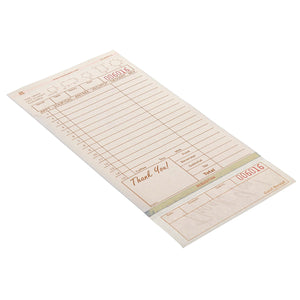 Tan Carbonless Guest Check-3 Part Loose