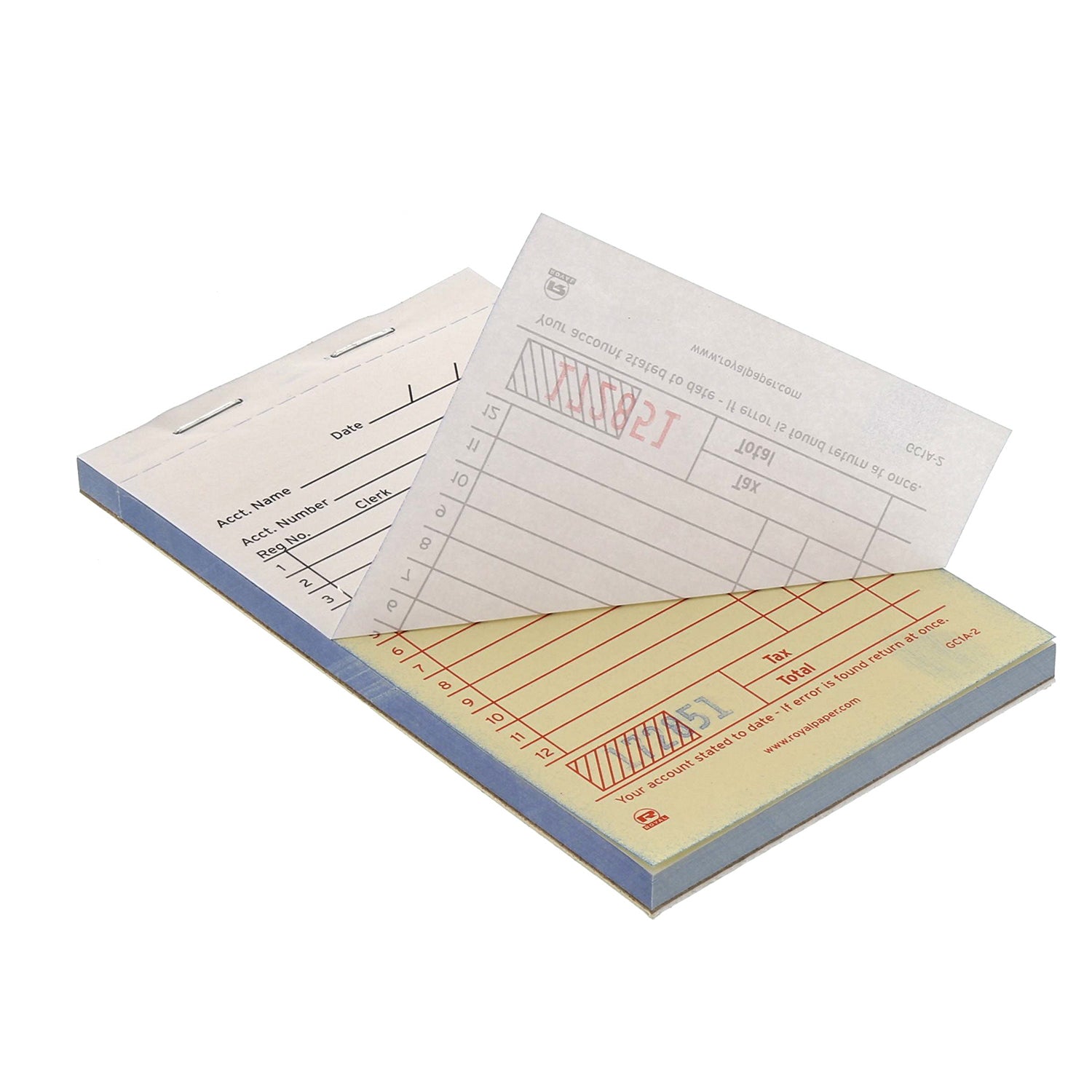 White Carbonless Sales Books-2 Part Booked